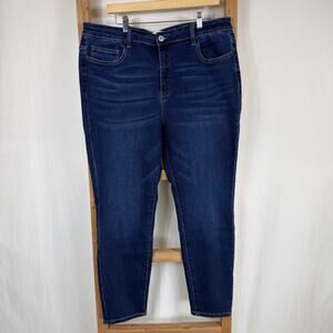 NWT Ververt Dark Blue High Rise Skinny Denim Jeans #1393 Size 20W